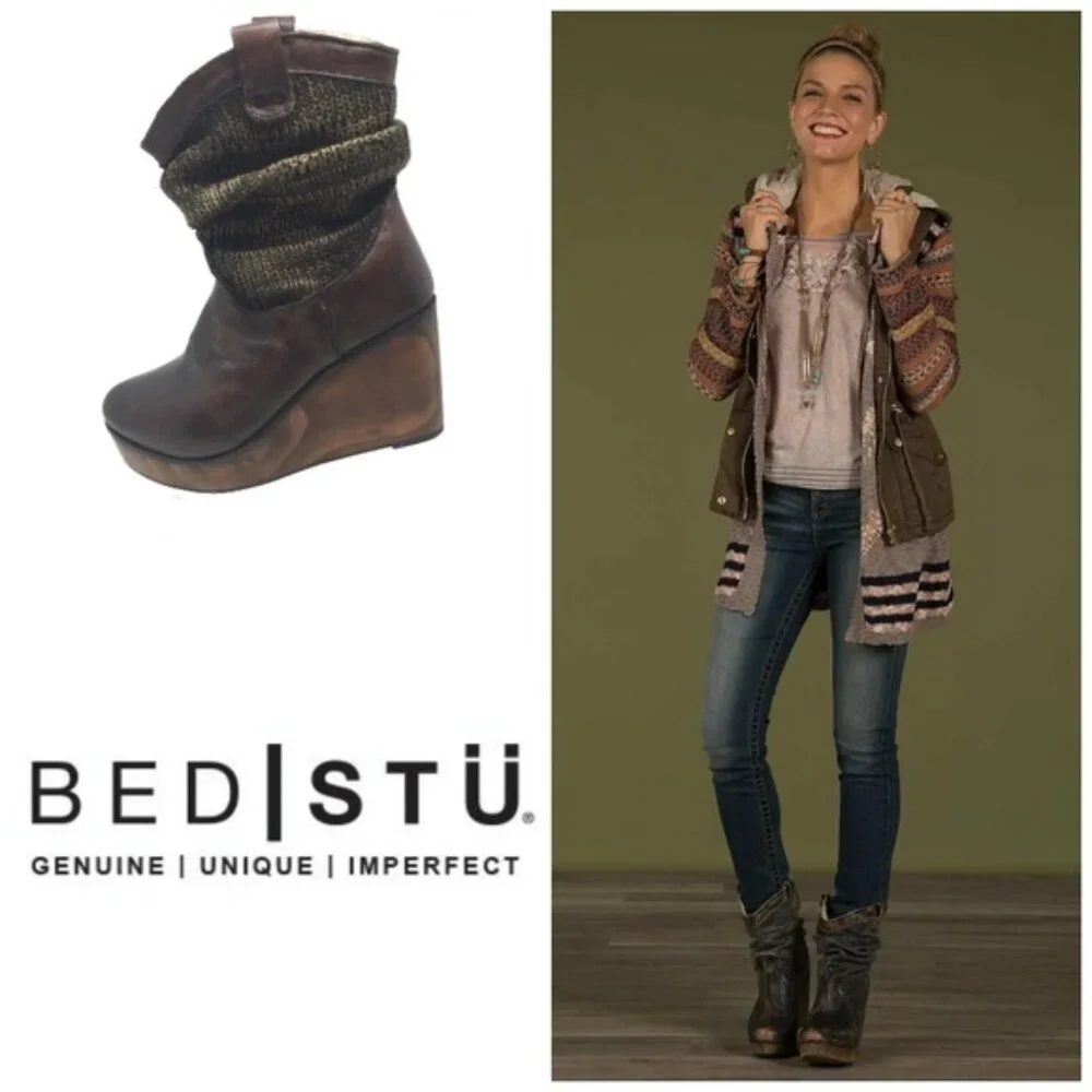 BED | STÜ SLOUCHY BOOTS SIZE 8 *REAL LEATHER* - Picture 1 of 15